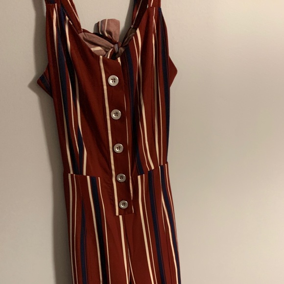 Striped jumper size small with tie back - Picture 1 of 4